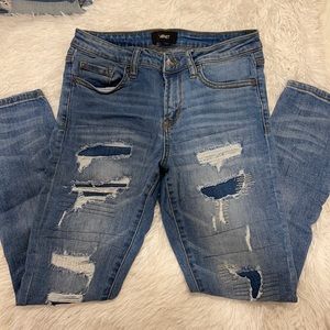 Ripped skinny jeans (vervet)